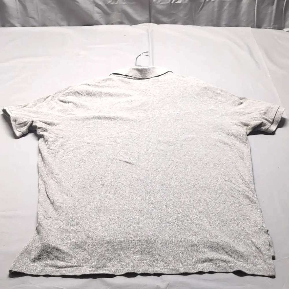 Polo Ralph Lauren Big Pony Polo Shirt Mens XXL‎ Gray Custom Fit 3 Logo